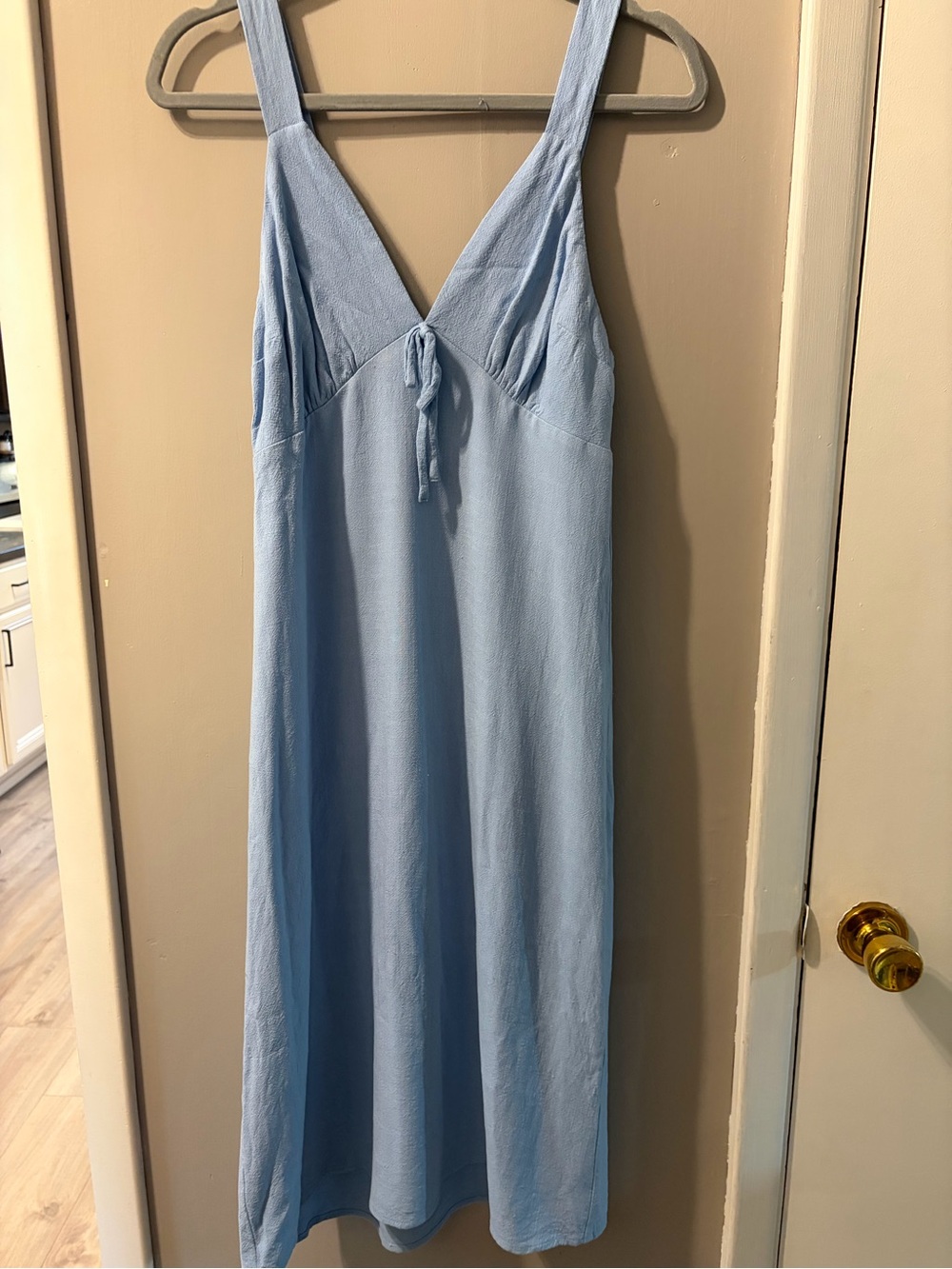 Monteau Pale Blue Slip Dress